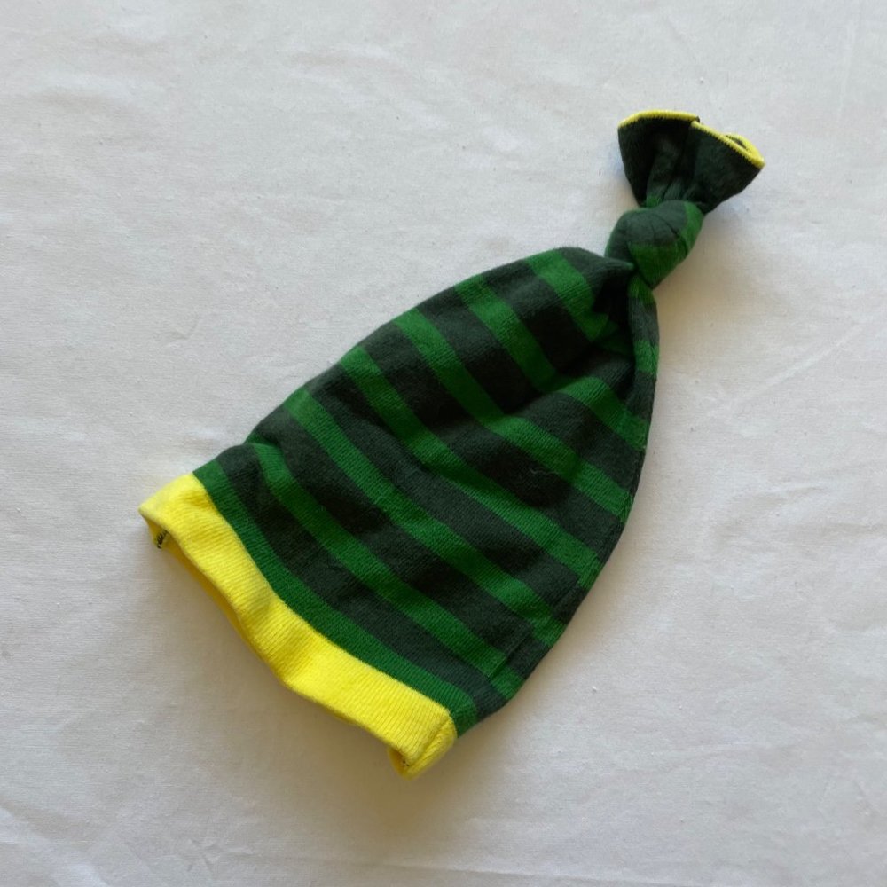 Izzy & Owie Green and Yellow Baby Hat One Size - Picture 6 of 6